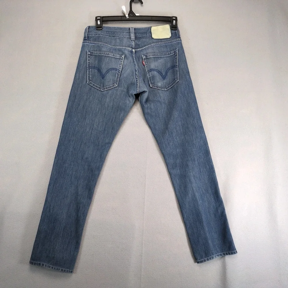 Levi's 511 Skinny Jeans Mens 31x31.5 Blue Y2K Zip‎ Pocket Stretch Denim Grunge